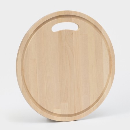 Board of a cut round with a gutter, d = 28x0.8, an array of birch-1