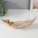 Souvenir Polystone stand "Two birds on the sheet" Gold 36x1.3x11.7 cm
