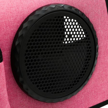 Board-carrier with an organizer and porthole, 43 x 24 x 28 cm, pink-7