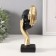 Souvenir Polystone Bust "Mask with golden hand" Black mix 4.6x5.1x17.5 cm