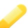 Set for hair care: comb and brush "Flower", yellow color