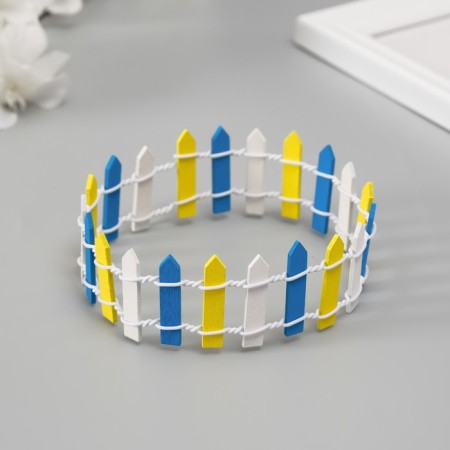 Decor for creativity tree "Color fence" 3x24 cm mix-8