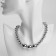 Kilepy Plastic "Standard" Trio, beads No. 8, 20, silver color, 40 cm