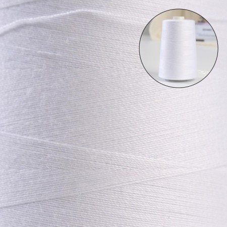 Threads 40/2, 5000 m, white color No. 0101-1