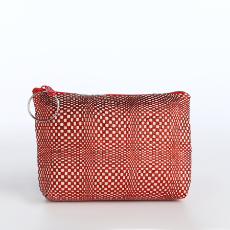 Women's wallet with lightning, red color