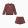Kidsa (sweatshirt, shorts) minku, brown color, height 92-98 cm