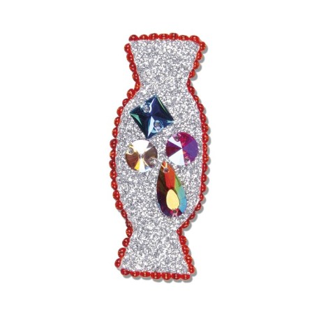 Set for creativity: Brooch-Bant from the felt "Moon, candy, dog"-1