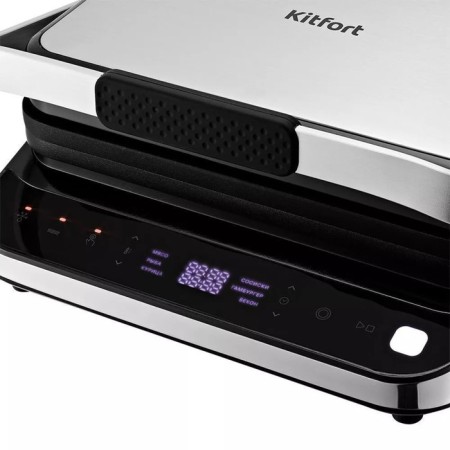 Electric grill KitFort KT-1682, 2000 W, anti-stick coating, 32x22 cm, black-2