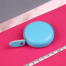 Portnovskaya centimeter roulette, artificial leather, 150 cm (cm/inch), blue color