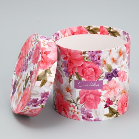 Set of hats 5 in 1, gift packaging, “flowers”, 13 x 14 - 19.5 x 22 cm-13