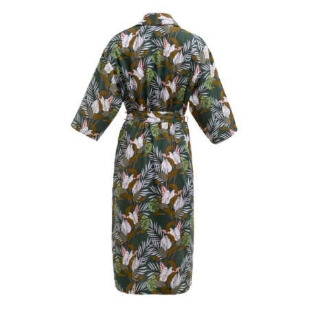 Kit (robe and combination) KAFTAN, 40-42, green/roses-13