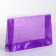 Cosmetic bag with a zip-skin clock, purple color