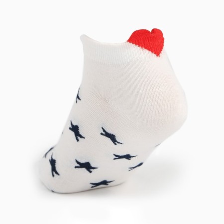 Women's socks, white color/stars, size 36-40-1