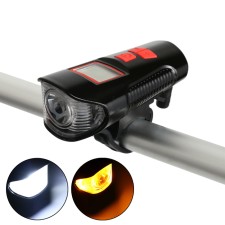 Lanter Bicycle front battery, waterproof, 4 modes, signal, speedometer