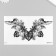 Tattoo on the body black "decoration of leaves" 24x13.7 cm