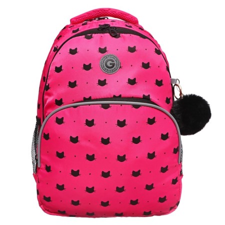 School backpack, 40 x 27 x 20 cm, Grizzly 360, ergonomic back, laptop compartment, fuchsia RG-360-5_4-2