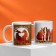 A set of mugs for two "to become warmer", 2 circles 320 ml