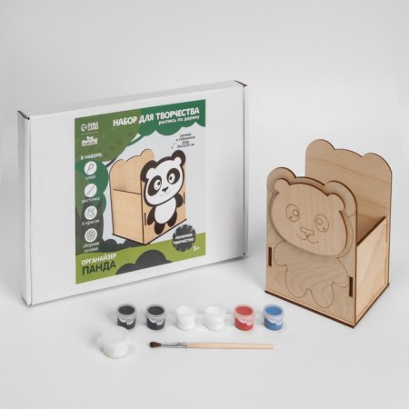 Panda tree painting, organizer for storage of the office-1