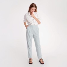 Women's pants Minaku: Enjoy Olive Color, Rr. 42