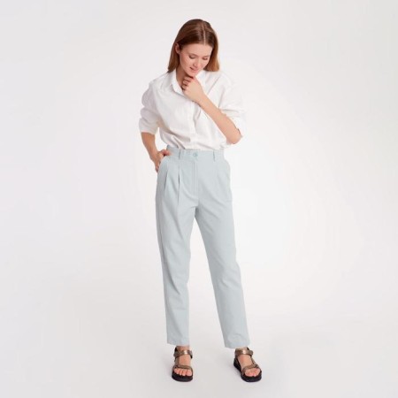 Women's pants Minaku: Enjoy Olive Color, Rr. 42