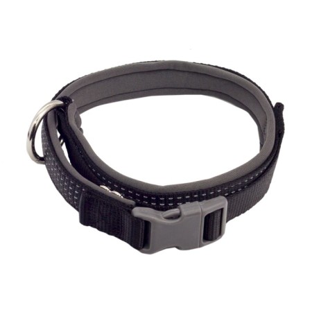 Collar "premium" reflective, neoprene lining, Osh 58-75 x 3 cm, nylon, black