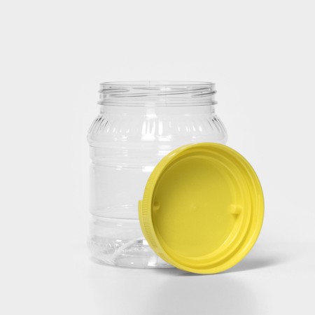 Bank for storage of products, plastic, 1.5 l, color mix-1