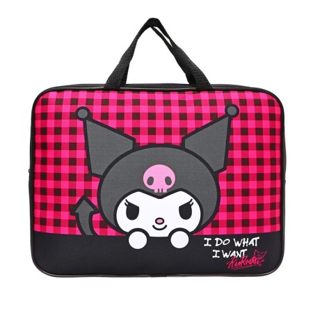 A4 labor folder, with handles of textiles, kuromi, polyester-1
