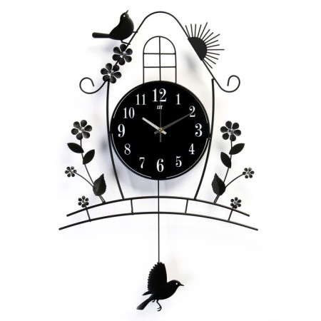 Wall clock, series: pendulum, "house", smooth move, 46 x 72 cm