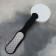 Foot Terka, laser, with a rubberized handle, bilateral, 25.8 cm, black color