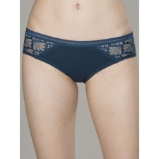 Female cowards, size 46, dark blue color