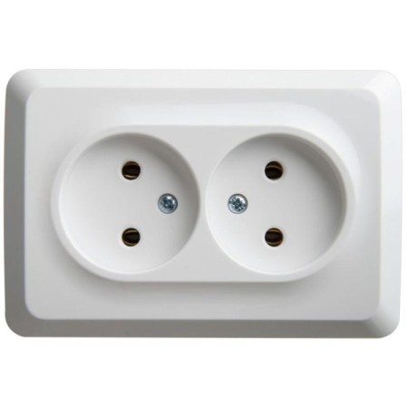 Corner socket Sche PA16-105B Study, OP, 2 sockets, IP20