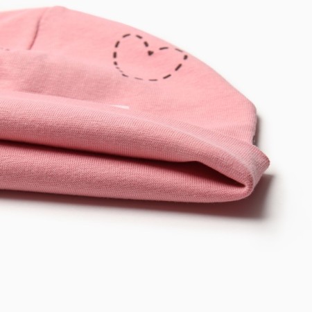 Hat for girls, peach color, size 50-1