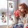 Stickers on the windows "New Year" snowmen, gifts, 41 x 29 cm
