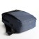 Young youth backpack with a zipper, 2 pockets, with USB, black/blue color
