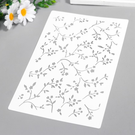 Stencil "branches" 24x16 cm-1