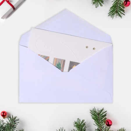 Mini-postcard "Happy New Year!" cards, handmade-1