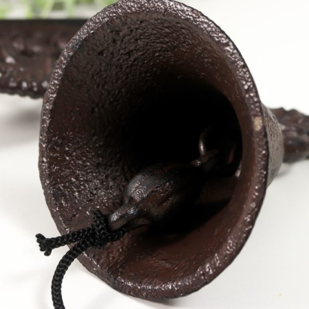 Bell souvenir cast iron "Grapes and leaves" 22x10x15 cm-3