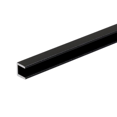 End bar for a wall panel length 4 mm, black, 0.6 m