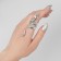 Ring "snake" ribbed, silver color, dimensionless