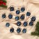 Set of balls plastic D-4 cm, 16 pcs "Melody" Pattering Cod, Blue