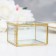Casket for rings "rectangle", 8x8x5 cm, glass