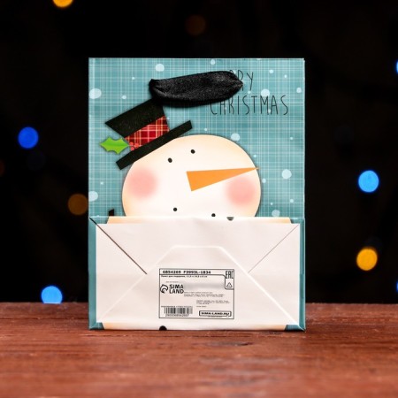 Laminated "snowman" 11.5 x 14.5 x 6 cm-1
