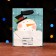 Laminated "snowman" 11.5 x 14.5 x 6 cm