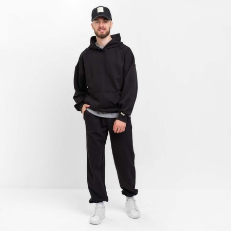 Male sweatshirt (hoody) mist men’s casual size 56, black-1