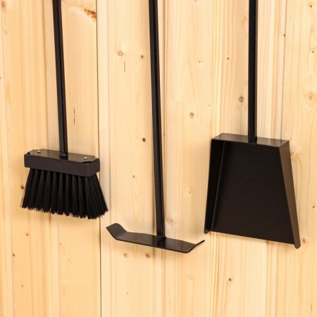 A fireplace set, wall -mounted with a “loft” shelf 600*150 mm,-3