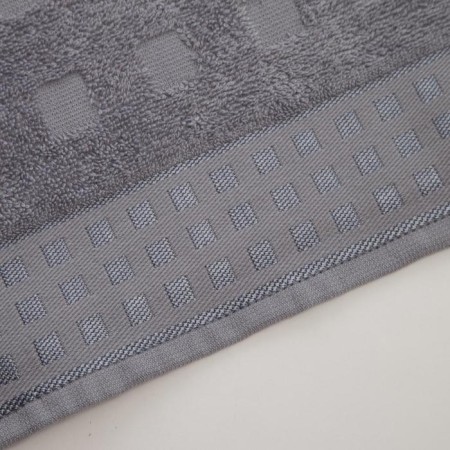 Terry towel Lovelife Square, 50x90 cm, ash-gray color-1