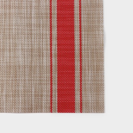 Serving napkin on the table "Two stripes", 45 × 30 cm, red color-1