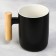 Ceramic “Strength and Courage” mug, 400 ml, black color
