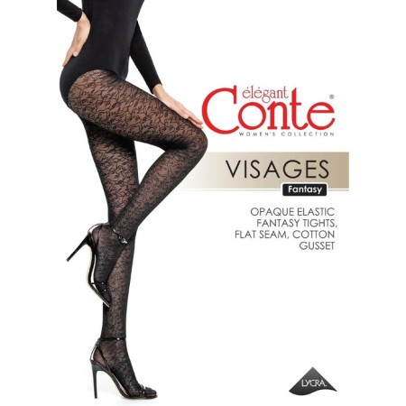 Women's tights Fantasy Visages, size 2, color Nero-4