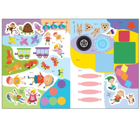 Activities with stickers. Set. 2+-8